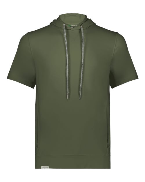 Holloway 222505 Men's Eco Revive™ Ventura Soft Knit Short Sleeve Hooded Sweatshirt