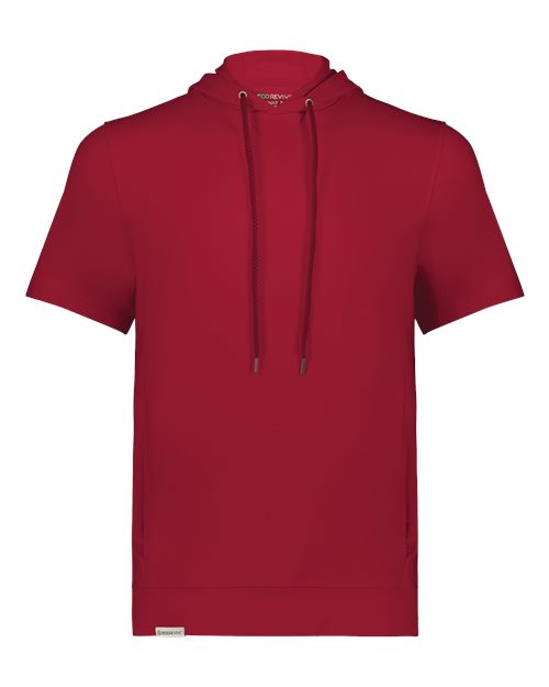 Holloway 222505 Men's Eco Revive™ Ventura Soft Knit Short Sleeve Hooded Sweatshirt