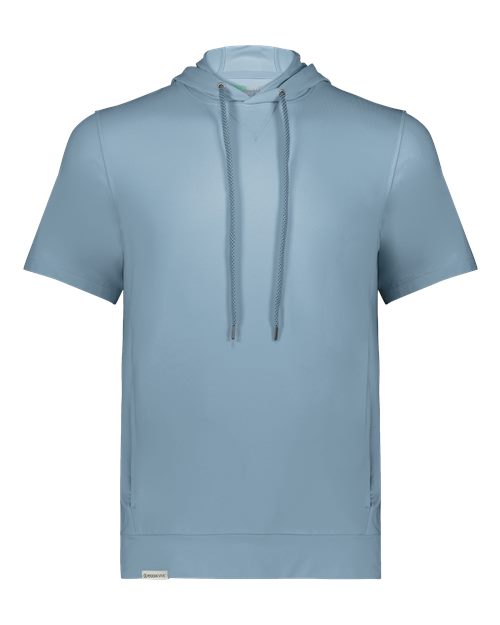 Holloway 222505 Men's Eco Revive™ Ventura Soft Knit Short Sleeve Hooded Sweatshirt