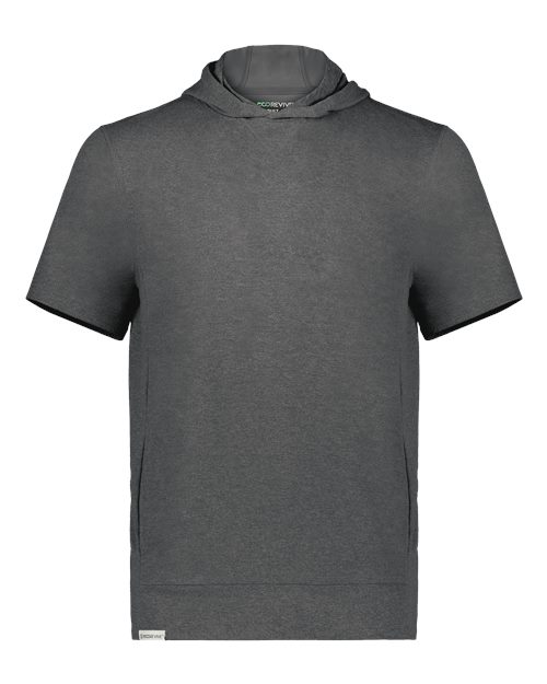 Holloway 222605 Youth Eco Revive™ Ventura Soft Knit Short Sleeve Hooded Sweatshirt