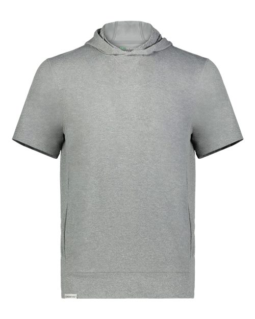 Holloway 222605 Youth Eco Revive™ Ventura Soft Knit Short Sleeve Hooded Sweatshirt