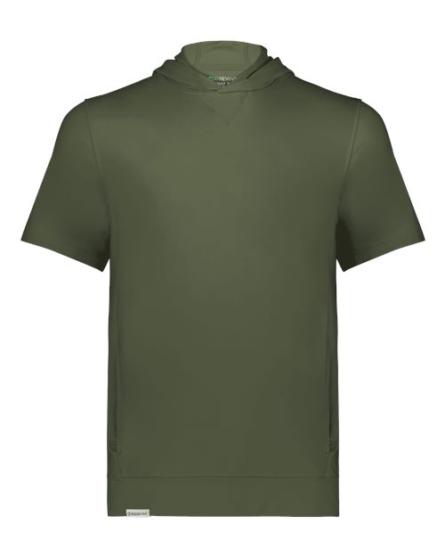 Holloway 222605 Youth Eco Revive™ Ventura Soft Knit Short Sleeve Hooded Sweatshirt