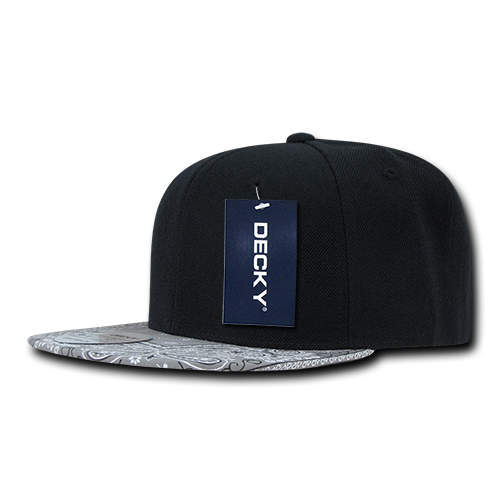 Decky 1093 6 Panel High Profile Structured Bandanna Bill Snapback
