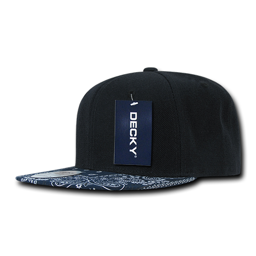 Decky 1093 6 Panel High Profile Structured Bandanna Bill Snapback
