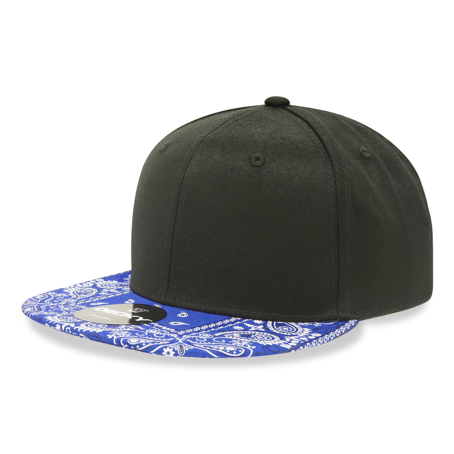 Decky 1093 6 Panel High Profile Structured Bandanna Bill Snapback
