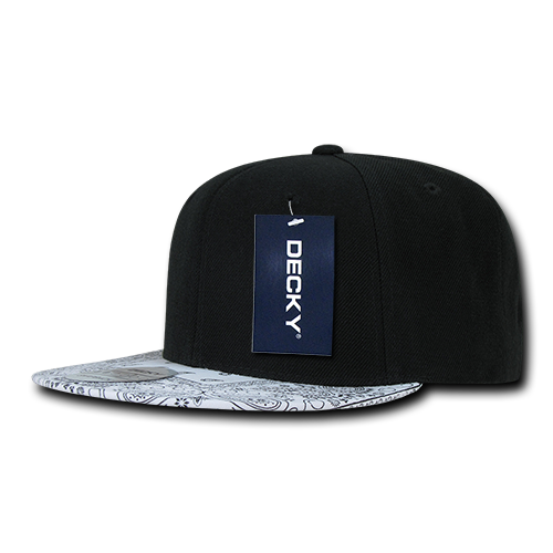 Decky 1093 6 Panel High Profile Structured Bandanna Bill Snapback