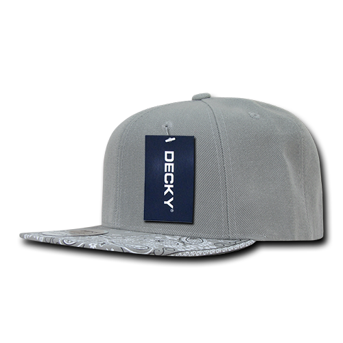 Decky 1093 6 Panel High Profile Structured Bandanna Bill Snapback