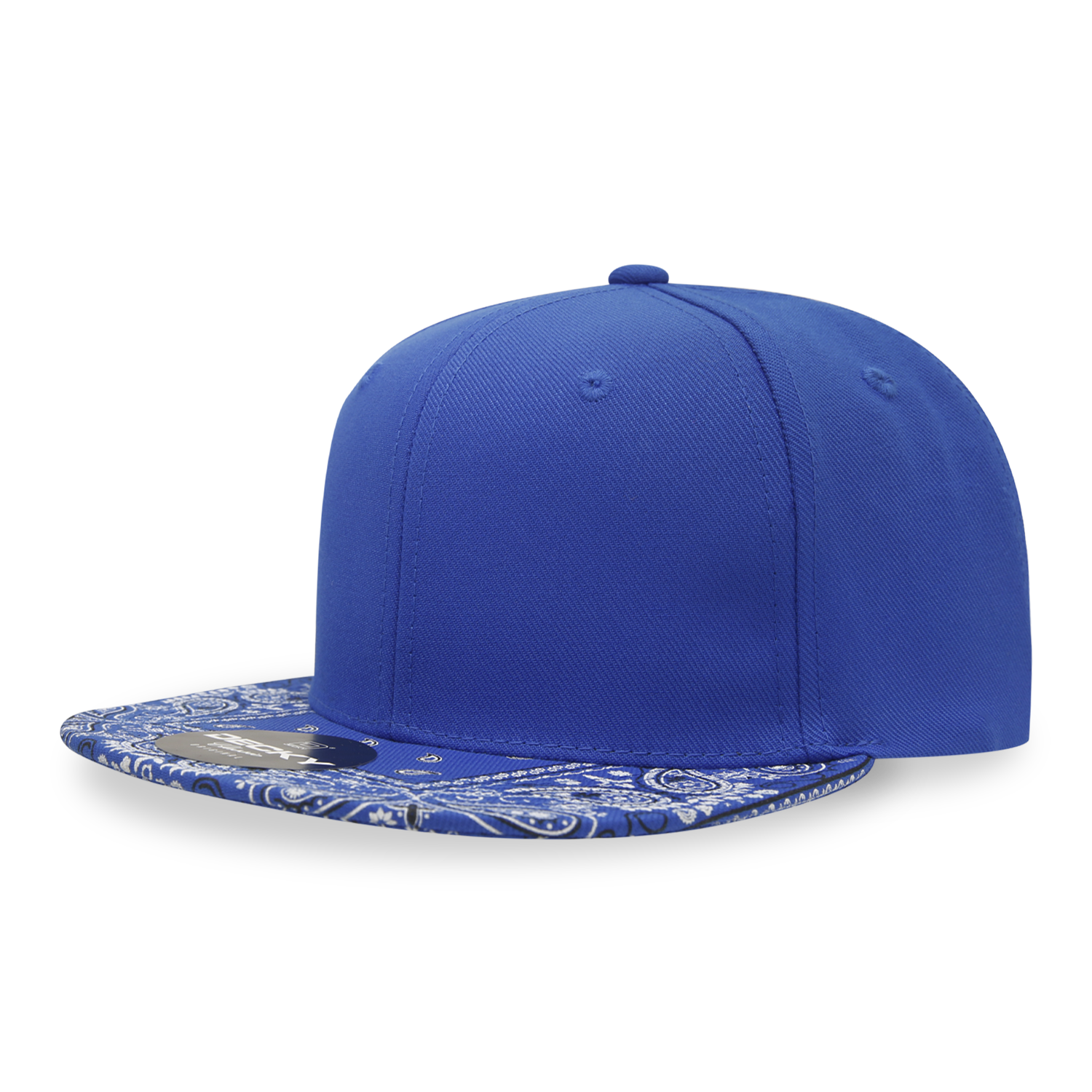 Decky 1093 6 Panel High Profile Structured Bandanna Bill Snapback