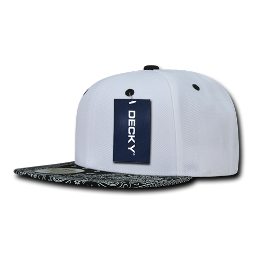 Decky 1093 6 Panel High Profile Structured Bandanna Bill Snapback