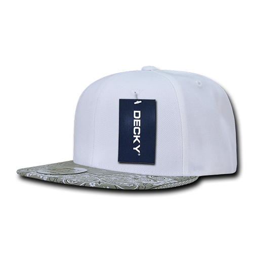 Decky 1093 6 Panel High Profile Structured Bandanna Bill Snapback