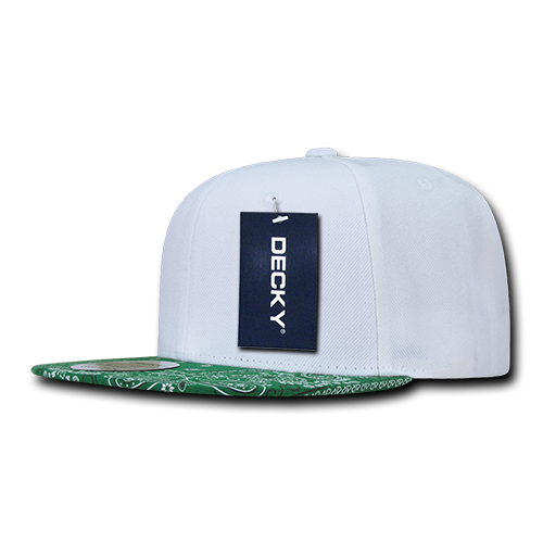 Decky 1093 6 Panel High Profile Structured Bandanna Bill Snapback