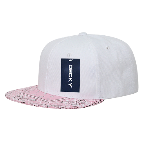 Decky 1093 6 Panel High Profile Structured Bandanna Bill Snapback
