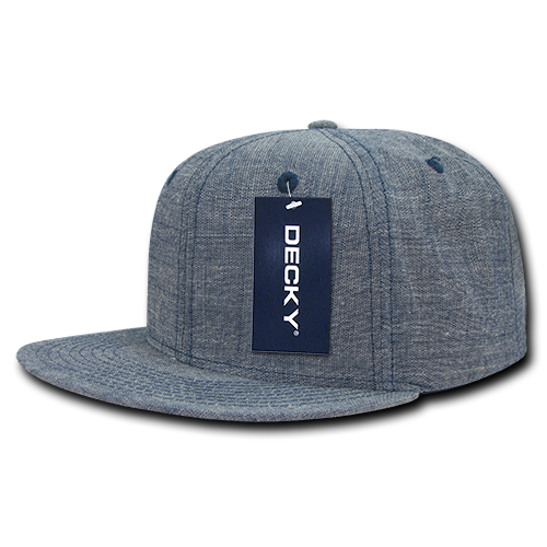 Decky 1094 6 Panel High Profile Structured Denim Snapback
