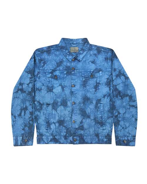 Colortone 9050 Unisex Tie-Dyed Denim Jacket