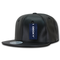 Decky 1103 6 Panel High Profile Structured Faux Leather Snapback