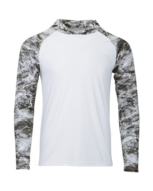Paragon 241 Men's Biloxi Performance Colorblocked Hooded Long Sleeve T-Shirt
