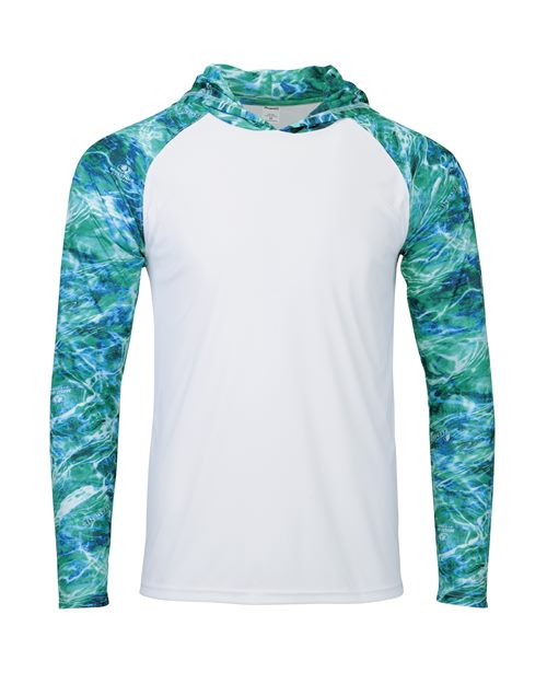 Paragon 241 Men's Biloxi Performance Colorblocked Hooded Long Sleeve T-Shirt