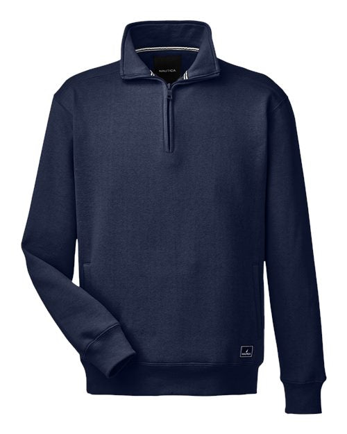 Nautica N17176 Men's Anchor Fleece Quarter-Zip Pullover