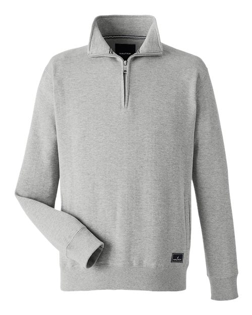 Nautica N17176 Men's Anchor Fleece Quarter-Zip Pullover