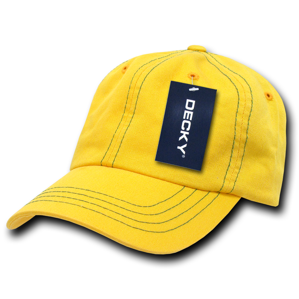 Decky 111 6 Panel Low Profile Relaxed Contra-Stitch Dad Hat
