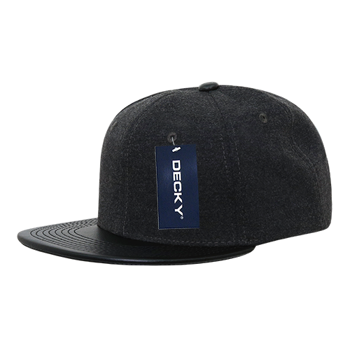 Decky 1115 6 Panel High Profile Structured Melton Vinyl Snapback