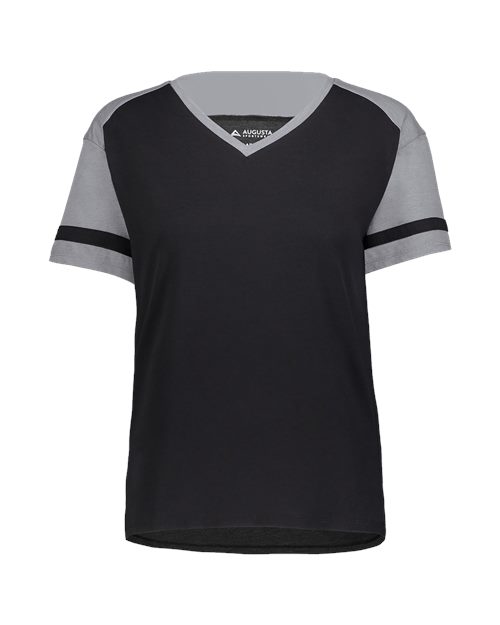Augusta Sportswear 2914 Women's Triblend Fanatic 2.0 V-Neck T-Shirt