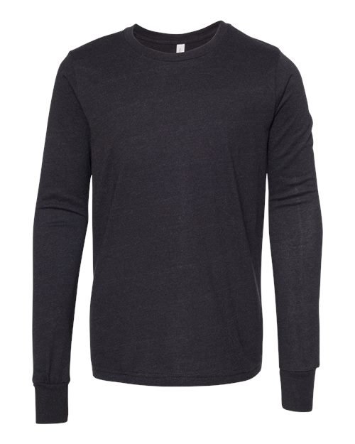 BELLA + CANVAS 3501YCVC Youth Heather CVC Long Sleeve Tee