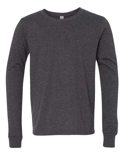 BELLA + CANVAS 3501YCVC Youth Heather CVC Long Sleeve Tee