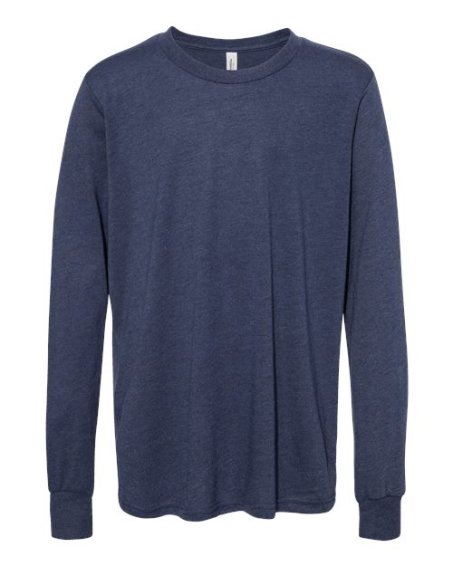 BELLA + CANVAS 3501YCVC Youth Heather CVC Long Sleeve Tee
