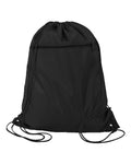 Q-Tees Q135200 Polyester Drawstring Backpack