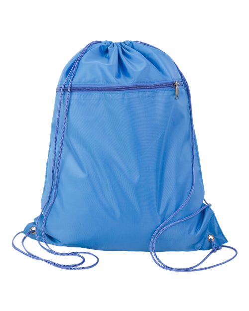 Q-Tees Q135200 Polyester Drawstring Backpack