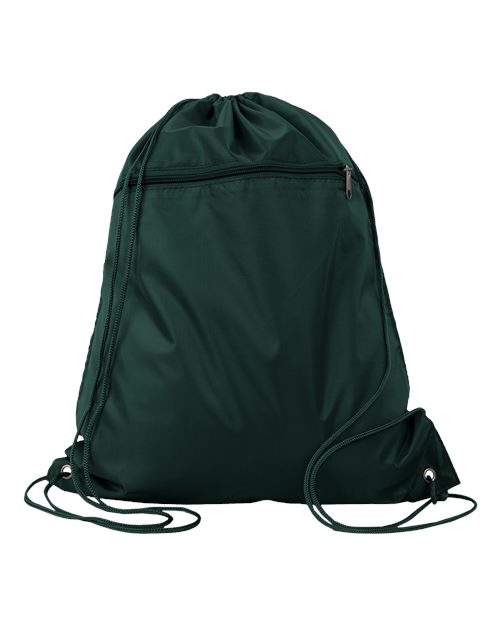 Q-Tees Q135200 Polyester Drawstring Backpack