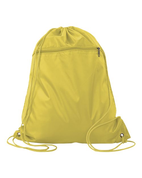 Q-Tees Q135200 Polyester Drawstring Backpack