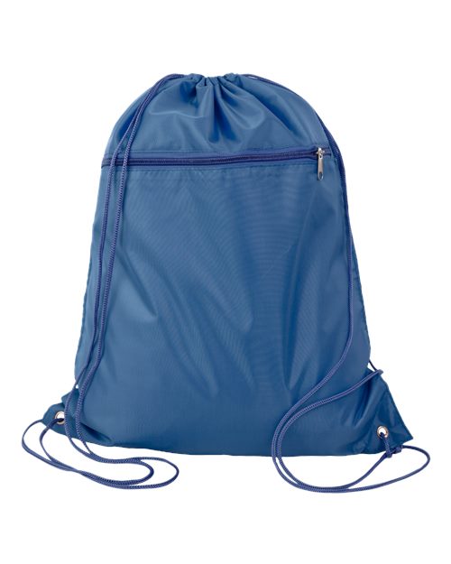 Q-Tees Q135200 Polyester Drawstring Backpack