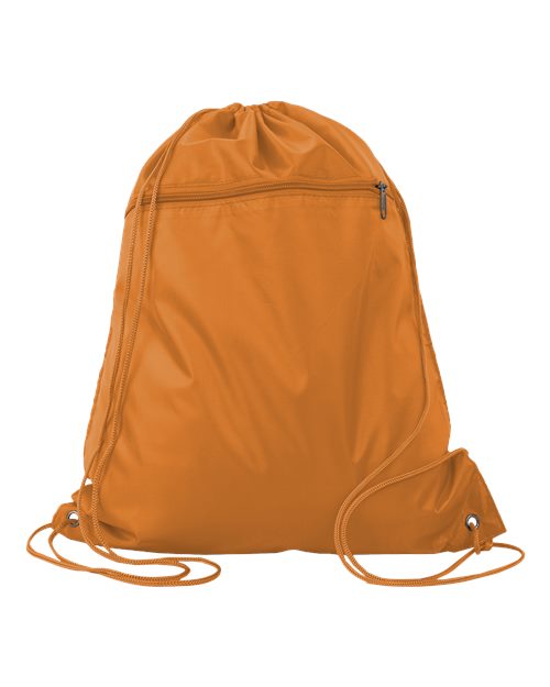 Q-Tees Q135200 Polyester Drawstring Backpack