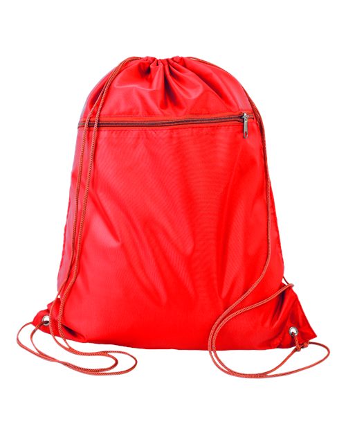 Q-Tees Q135200 Polyester Drawstring Backpack