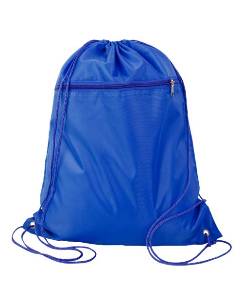 Q-Tees Q135200 Polyester Drawstring Backpack