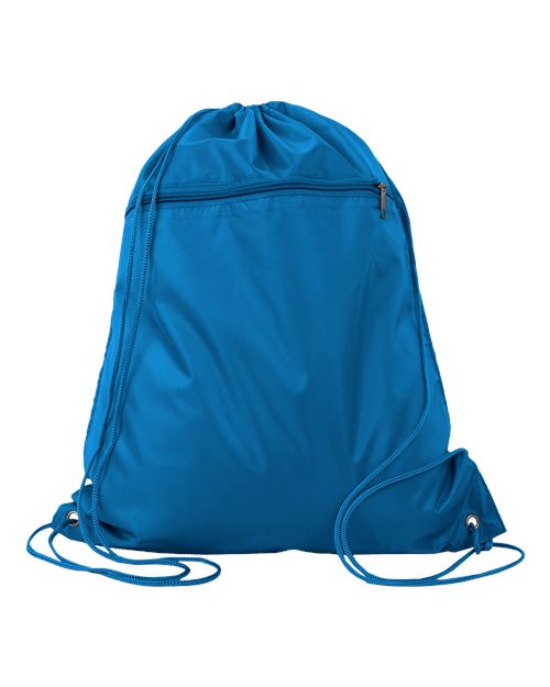 Q-Tees Q135200 Polyester Drawstring Backpack