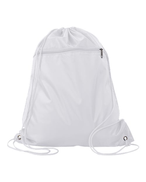 Q-Tees Q135200 Polyester Drawstring Backpack