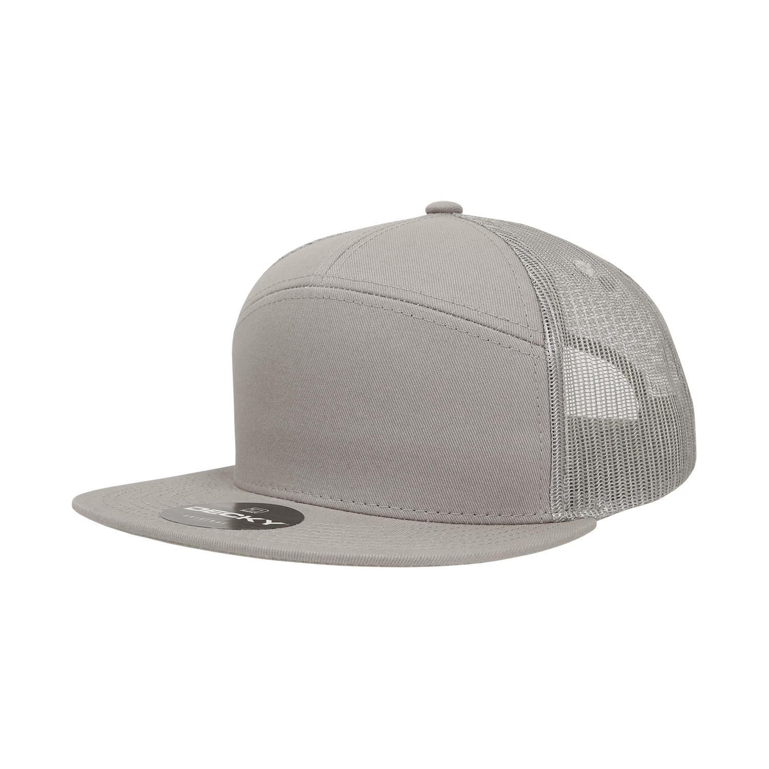 Decky 1133 7 Panel High Profile Structured Cotton Blend Trucker