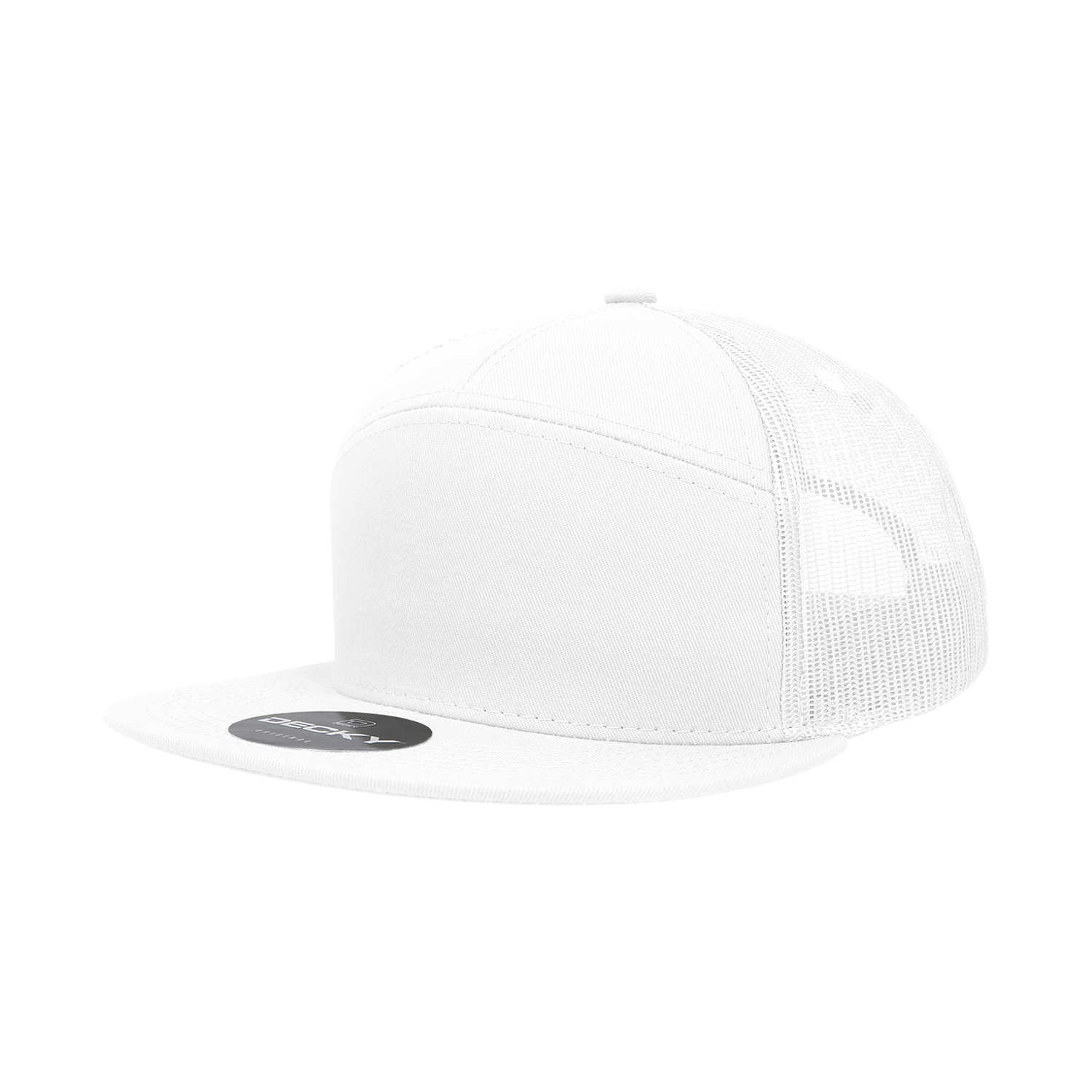 Decky 1133 7 Panel High Profile Structured Cotton Blend Trucker