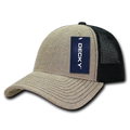 Decky 1136 6 Panel Low Profile Structured Jute Trucker