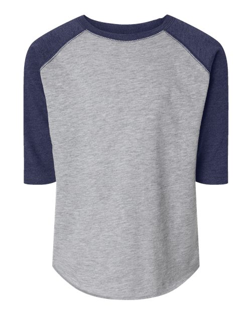 Rabbit Skins 3330 Toddler Baseball Fine Jersey Three-Quarter Sleeve Tee