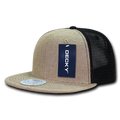 Decky 1138 6 Panel High Profile Structured Jute Trucker