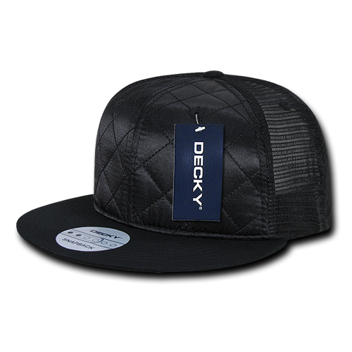 Decky 1141 6 Panel High Profile Structured Quilted Trucker