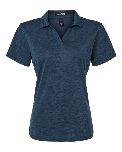 AllPro 4HM00L Women's Pro-Lock Performance Mélange Polo