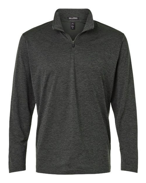 AllPro 4HM700 Men's Pro-Lock Performance MÃ©lange Quarter-Zip Pullover