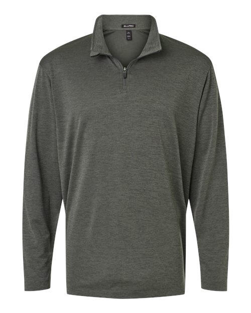AllPro 4HM700 Men's Pro-Lock Performance MÃ©lange Quarter-Zip Pullover