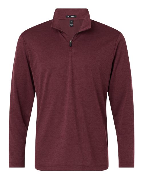 AllPro 4HM700 Men's Pro-Lock Performance Mélange Quarter-Zip Pullover