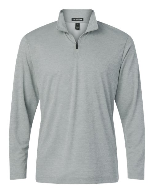 AllPro 4HM700 Men's Pro-Lock Performance MÃ©lange Quarter-Zip Pullover